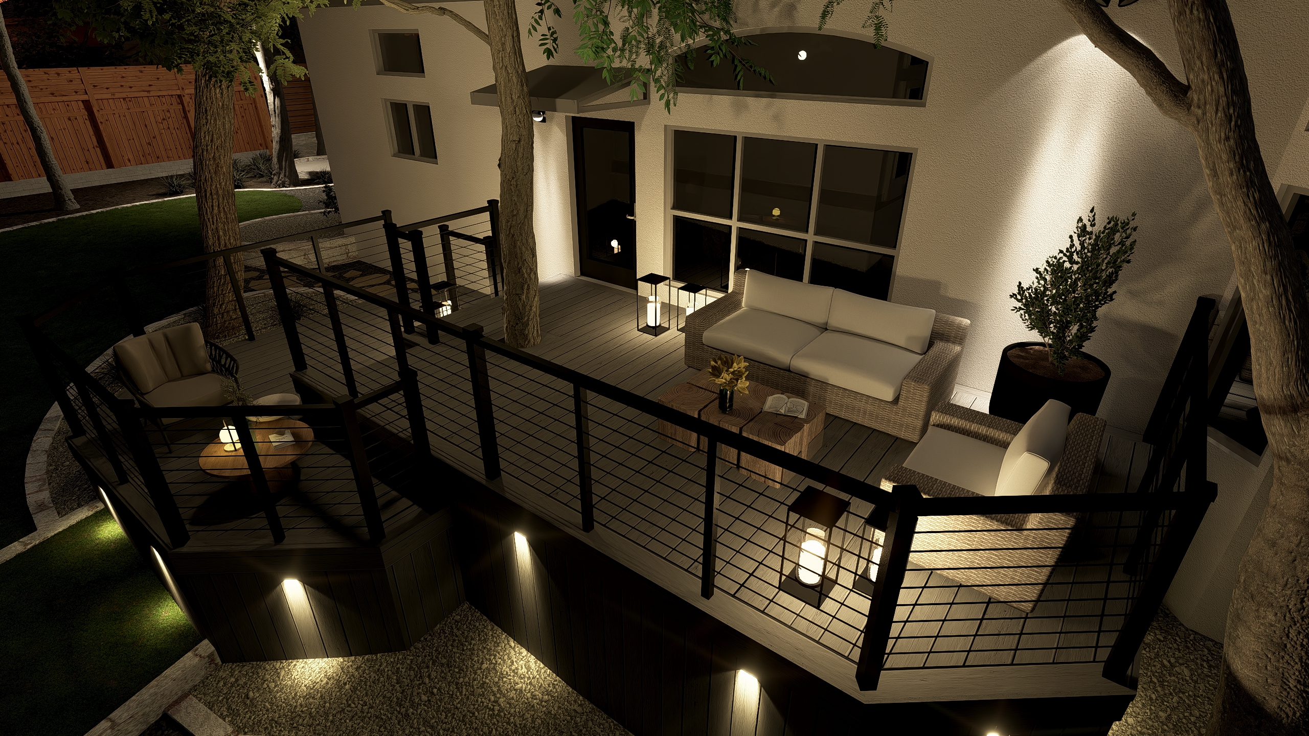 Luxury outdoor living space
